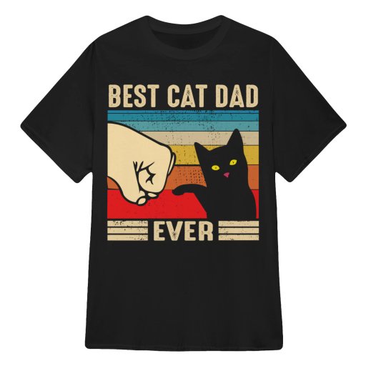 Vintage Best Cat Dad Ever T-Shirt