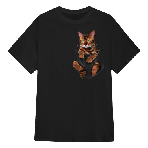 Bengal Cat Pocket T-shirt